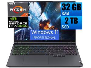 Lenovo Legion 5 Pro 16 Gaming Laptop  16 WQXGA 2560 x 1600 IPS 165Hz Display AMD Ryzen 7 5800H 8Cores NVIDIA GeForce RTX 3060 6GB 32GB DDR4 2TB PCIe SSD Backlit USBC Windows 11 Pro