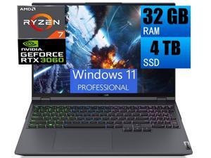 Lenovo Legion 5 Pro 16 Gaming Laptop  16 WQXGA 2560 x 1600 IPS 165Hz Display AMD Ryzen 7 5800H 8Cores NVIDIA GeForce RTX 3060 6GB 32GB DDR4 4TB PCIe SSD Backlit USBC Windows 11 Pro