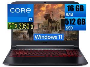 Acer Nitro 5 Gaming Laptop 156 FHD 144Hz Display Intel Core i711800H 8 cores processor NVIDIA GeForce RTX 3050 Ti 4GB GDDR6 16GB DDR4 512GB PCIe SSD WiFi 6 Backlit Keyboard Windows 11