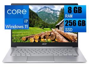 Acer Swift 3 13 Intel Evo Thin  Light Laptop 135 2K 2256 x 1504 Display Intel Core i71165G7 4 cores Intel Iris Xe Graphics 8GB DDR4 256GB PCIe SSD Fingerprint Reader Windows 11 Home