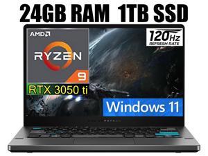 ASUS ROG Zephyrus G14 Alan Walker Special Edition Gaming Laptop 140 120Hz 2K QHD Display AMD Ryzen 9 5900HS 8Cores GeForce RTX 3050 Ti 4GB 24GB DDR4 1TB PCIe SSD WiFi 6 Windows 11 Home