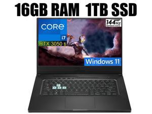 ASUS TUF Dash 15 Ultra Slim Gaming Laptop 156 144Hz FHD Intel Core i711370H 4 cores NVIDIA GeForce RTX 3050 Ti 4GB GDDR6 16GB DDR4 1TB PCIe SSD WiFi 6 Windows 11