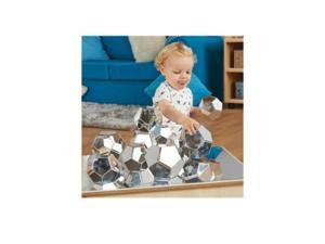 Metallics Silver Boulder Blocks  Sensory Play Set  3 Size Boulders  Suitable for Both Kids and AdultsStackable Education Toy Pack of 12  Kids Educational Toy  Senses Touching Training