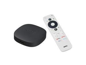 Onn Android Google TV 4K UHD Streaming Box w Voice Remote Control  HDMI Cable