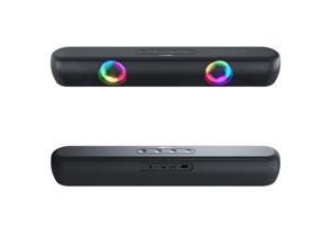Long strip RGB light-emitting bluetooth speaker, B320 game home stereo speaker, 3d high-quality typeC speaker, with battery, suitable for indoor and outdoor