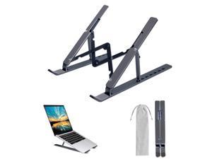 Laptop Stand Aluminum Computer Holder Ergonomic Laptops Elevator for Desk Adjustable Notebook Stand for Laptop Compatible up to 17 inchesFoldable Portable