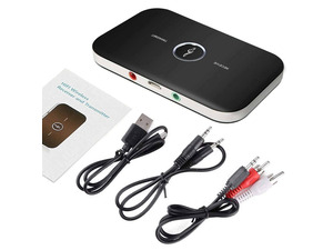Bluetooth 5.0 Transmitter Receiver 2 IN 1 Wireless Audio 3.5mm Jack Aux Adapter
