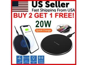 20W Wireless Charger Fast Charge Pad For Samsung iPhone XS Max X XR 12 13 Pro