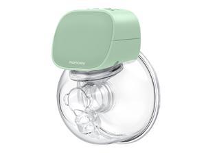 Momcozy Wearable Breast Pump - S9 Electric Hands-Free Portable Breastfeeding Breastpump, Spill-Proof Ultra-Quiet Pain Free Breast Pump with 2 Mode & 5 Levels, 24mm- Green