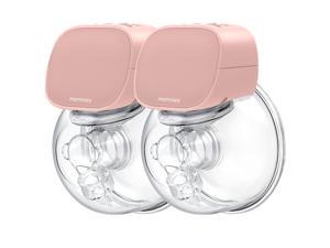 Momcozy Double Wearable Breast Pumps, S9 Portable Electric Breast Pump 24mm Light Pink