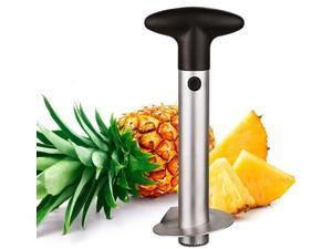 Stainless Steel Pineapple Peeler - Pineapple Core Remover Tool With Sharp Built-in Blade & Detachable Handle, Fruit Peeling Knife, for Home & Kitchen
