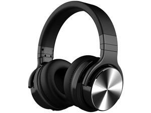 Silensys E7 PRO Active Noise Cancelling Headphones Bluetooth Headphones with Microphone Deep Bass Wireless Headphones over Ear, Comfortable Fit, 30H Playtime for Tv/Computer/Cellphone, Black