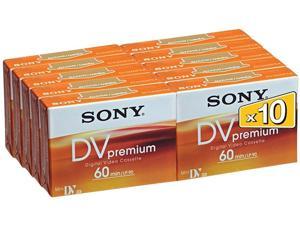 Sony DVC60PRL Mini DV Tape 60Min Premium Data Cartridge 10 Packs