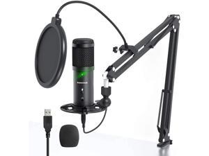 USB Streaming PC Microphone, Zero-Latency Monitoring SUDOTACK Professional 192Khz/24Bit Studio Cardioid Condenser Mic Kit with Mute Button, for Podcasting,Gaming,Home Recording,Youtube