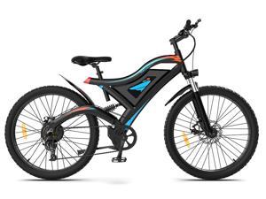 Aostirmotor Bike S05 500W Electric Bike,26*2.5 road bike tires,48V 15AH Removable Lithium Battery for Adults,7-Speed Shimano, 3 Riding Modes,Load capacity: 300lb,Full Suspension