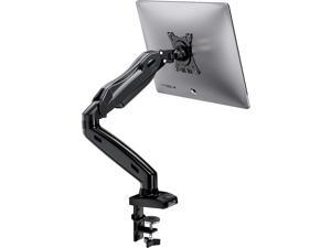 Monitor Mount, Height Adjustable Monitor Arm, Single Monitor Stand with Full Motion Swivel, Monitor Desk Mount Supports Max 30 Inch 4.4 to 14.3lbs, VESA Mount Bracket, Gas Spring Monitor Mount