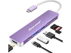 USB C Adapter, USB-C Hub Multport Adapter, HDMI Adapter Type C Hub USB C Dock HDMI USB C Dongle, USB C Hub HDMI Dongle for MacBook