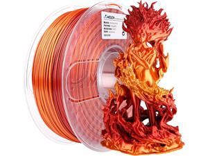 AMOLEN PLA 3D Printer Filament, PLA Filament 1.75mm Silk Shiny Filament Red Gold Filament, 3D Printing Filament 1KG/2.2lb