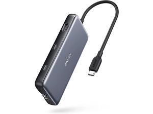 Anker USB C Hub, 555 USB-C Hub (8-in-1), with 100W Power Delivery, 4K 60Hz HDMI Port, 10Gbps USB C and 2 USB A Data Ports, Ethernet Port, microSD and SD Card Reader, for MacBook Pro and More
