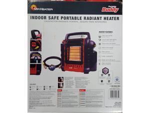 Mr Heater F232000 MH9BX Buddy 4,000 - 9,000 Btu Portable Propane Indoor-Safe Radiant Heater (MH9BX BUNDLE - Hose and Filter included)