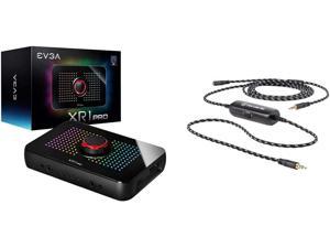 EVGA XR1 Pro Capture Card, 1440p/4K HDR Capture/Pass Through & Elgato Chat Link Pro  Audio Adapter, for PS5, PS4, Nintendo Switch, Capture Voice Chat, Gameplay Sound, Extra Long Cable