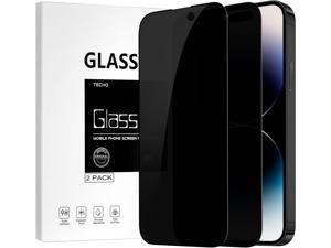 TECHO Privacy Screen Protector Compatible with iPhone 14 Pro Max Tempered Glass Film Edge to Edge Full Coverage Anti Spy Private 9H Hardness 2 PACK 67 inch