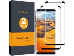 2PACKCoolpow Designed for Samsung Galaxy S8 Plus Screen Protector Case Friendly AntiBubble 3D Curved Samsung S8 Plus Screen Protector S8Tempered Glass cell Phone FilmNOTEnot for S8  NOTE 8