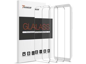 Trianium Tempered Glass Screen Protector Compatible for iPhone 13 Pro Max 2021 3 Pack HD Glass 9H Film wAlignment Case Tool included