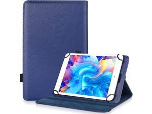 UrbanX 78 Inch Universal Tablet Case Protective Cover Stand Folio Case for ZTE Grand X View 2 7 8 Inch with 360 Degree Rotatable Kickstand Multiple Viewing Angles and Stylus HolderBlue