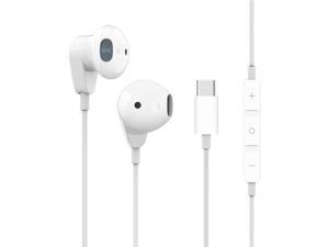 Urban Extreme USB Type C Earphones Stereo inEar Earbuds with Microphone and Volume Control Compatible with Xiaomi Mi 8 Lite  White US Version with Warranty