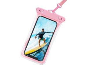 Urbanx Universal Waterproof Phone Pouch Cellphone Dry Bag Case Designed for Samsung Galaxy S20 FE 5G for All Other Smartphones Up to 7  Pink