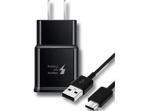 ATT Samsung Galaxy S7 Active Adaptive Fast Charger Micro USB 20 1 Wall Charger  5 FT Micro USB Cable AFC uses dual voltages for up to 50 faster charging  BLACK  Bulk Packaging