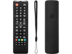 Universal Remote Control for Q70A and All Other Samsung Smart TV Models LCD LED 3D HDTV QLED Smart TV BN5901199F AA5900786A BN5901175N with Protective Case