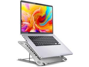 Laptop Stand, Adjustable Aluminum Computer Stand, Ergonomic Notebook Stand for Desk, Metal Laptop Riser Compatible with 10 to 15.6 Inches Laptops