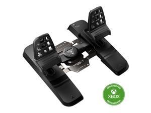 Turtle Beach VelocityOne Universal Rudder Pedals for Windows 10  11 PCs Xbox Series X Xbox Series S and Xbox One Featuring Smooth Rudder Axis Adjustable Brakes and Pedal Width Black