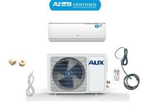 AUX 12,000 BTU 115-Volt, Ductless Air Conditioner Mini Split with Heat Pump, Wi-Fi Control, 17 SEER, 1Ton, 12ft lineset, Wall Mount