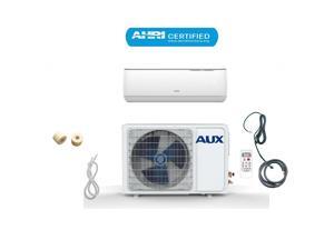 AUX 24,000 BTU 230-Volt, Ductless Air Conditioner Mini Split with Heat Pump, 17 SEER, 2Ton, 12ft lineset, Wall Mount