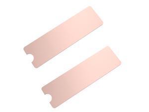 (Pack of 2) Thin 1mm Copper M.2 2280 SSD Heatsink Cooler, with Thermal Silicone Pads, Cooling for PC Computer Laptop PS5 M.2 NVMe SSD or M.2 SATA SSD.