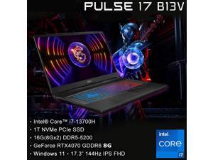 MSI Pulse 17 Intel Core 13th Generation i713700H16GRTX40708G1T SSDWin11FHD144Hz173inch Gaming Laptop B13VGK057TW