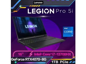 Lenovo Legion Pro 5i Intel Core 13th Generation i713700HX8Gx2RTX40708G1TBW11WQXGA240Hz16 Gaming Laptop Gray 16IRX8 82WK007BTW