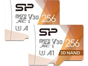 Silicon Power 2-Pack 256GB Micro SD Card U3 Nintendo-Switch Compatible, SDXC microsdxc High Speed MicroSD Memory Card with Adapter