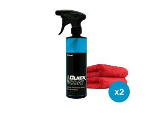 SiO2 Quick Coat - Car Care Starter Kit
Includes: (1) 16 oz Bottle SiO2 and (2) Super Plush Edgeless Microfiber Towels

SiO2 is a Ceramic Waterless Wash, Shine & Protectant.  For the ultimate shine.