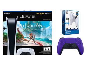 Sony PlayStation 5 Digital Edition Horizon Forbidden West Bundle with Extra Controller and Charge Kit  Galactic Purple