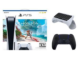 Sony PlayStation 5 Disc Edition Horizon Forbidden West Bundle with Extra Controller and Keypad  Midnight Black