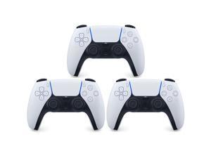 3 Pack Sony PlayStation 5 DualSense Wireless Controller  Glacier White