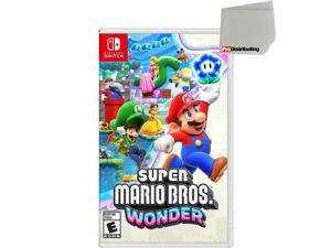 Super Mario Bros Wonder  Nintendo Switch with Screen Cleaning Cloth