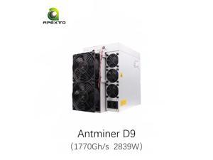 Bitmain Antminer D9 1770Gh 2839W X11 Dash Miner Bulidin PSU