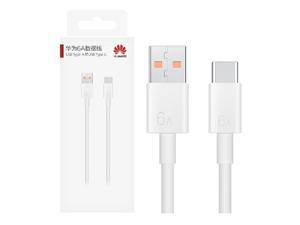 Original Huawei Official 6A USBA to USBC SuperCharge Max 66W data cable CC790 White