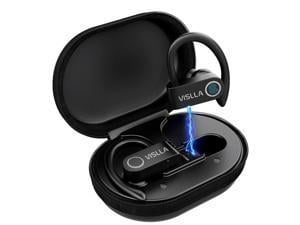 VISLLA A9 PRO Bluetooth earphones Stereo HIFI True Wireless Earbuds Heavy Bass 11 Hours Playtime Sports Headphones Waterproof Headset with Charging Case & Built-in Mic for Running/Workout/Gym