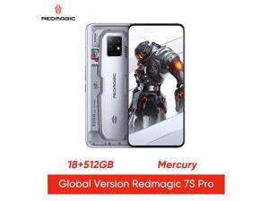 Nubia RedMagic 7S Pro Global Version Mobile Phone 6.8 120Hz Under Display Camera Snapdragon 8+ Gen 1 Octa Core 65W Fast Charge Mercury 18GB 512GB
